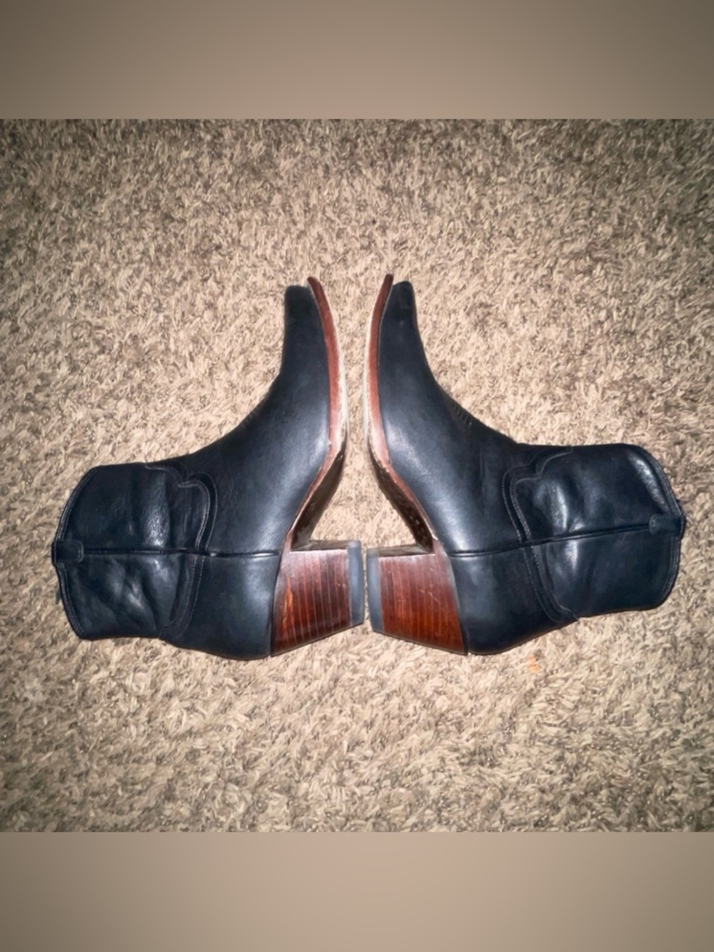 Tecovas The Daisy Scotch Western Ankle Boots 10B, Black - Picture 5 of 16